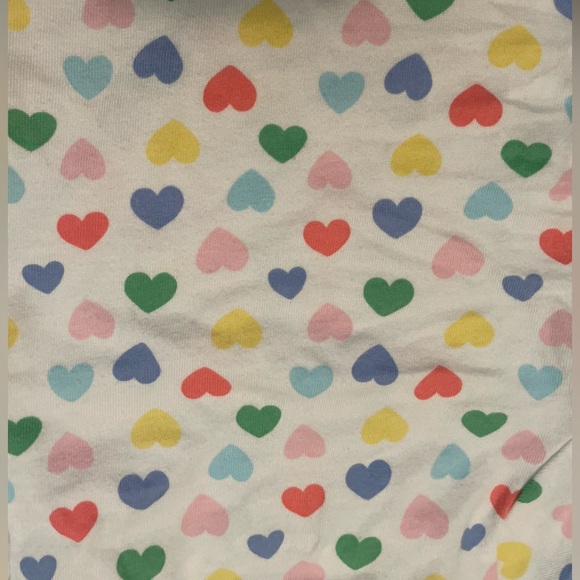 Garanimals Multicolor Heart Print Baby Girl shorts and tee Set size 0-3M - Picture 2 of 5